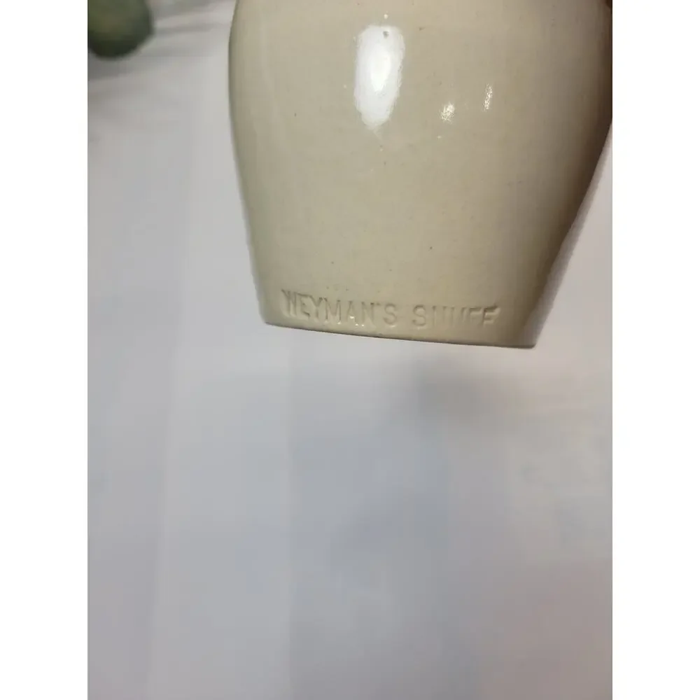 Vintage Weyman Copenhagen Snuff Jar Stoneware Crock Pottery Vase Primitive Decor